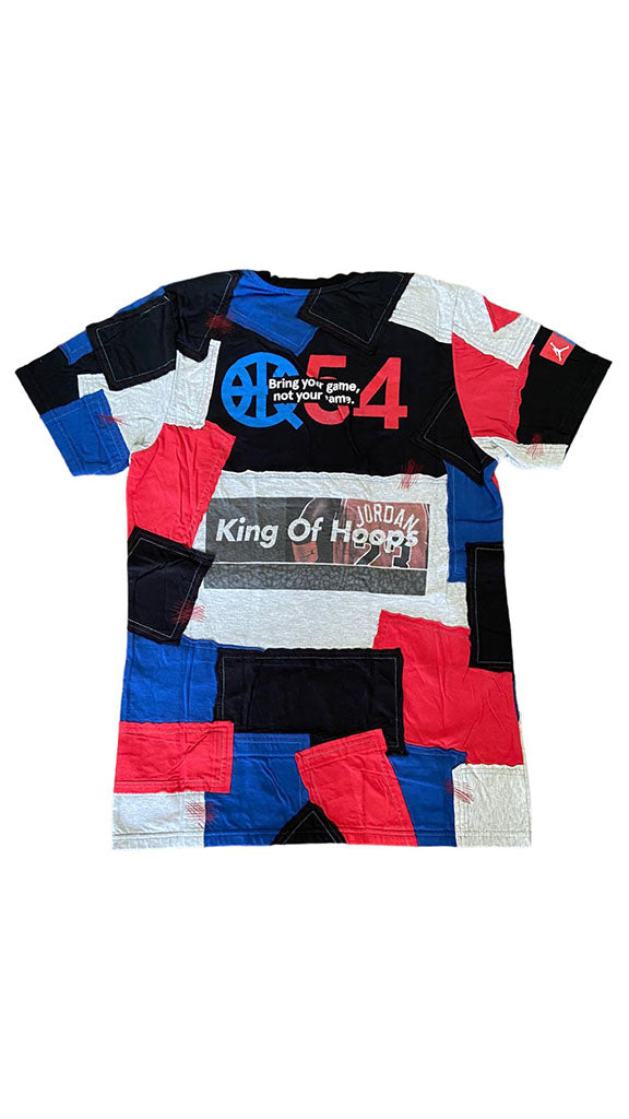 Massimo Sabbadin t shirt patchwork pezzo unico patchwork di t shirt vintage di di inspirazione Michael Jordan vestibilità regular fatta a mano in italia