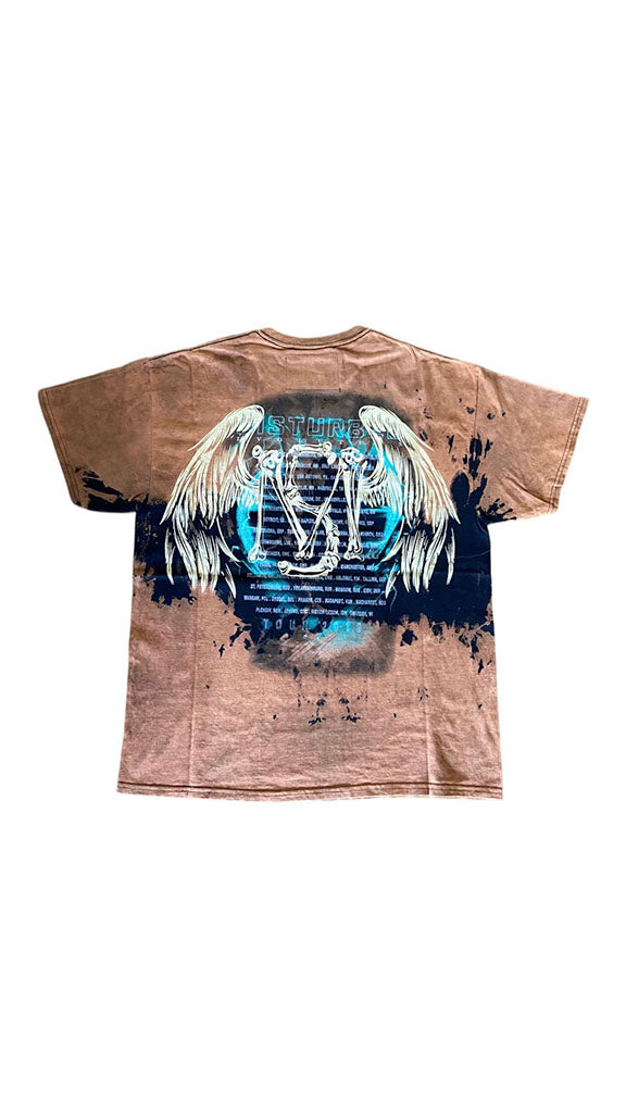 Massimo Sabbadin t shirt rock vintage custom Disturbed pezzo unico può presentare imperfezioni date dall'unicità del capo vintage lavaggio e stampa fatti a mano misura da ascella ascella 60cm lunghezza 75cm