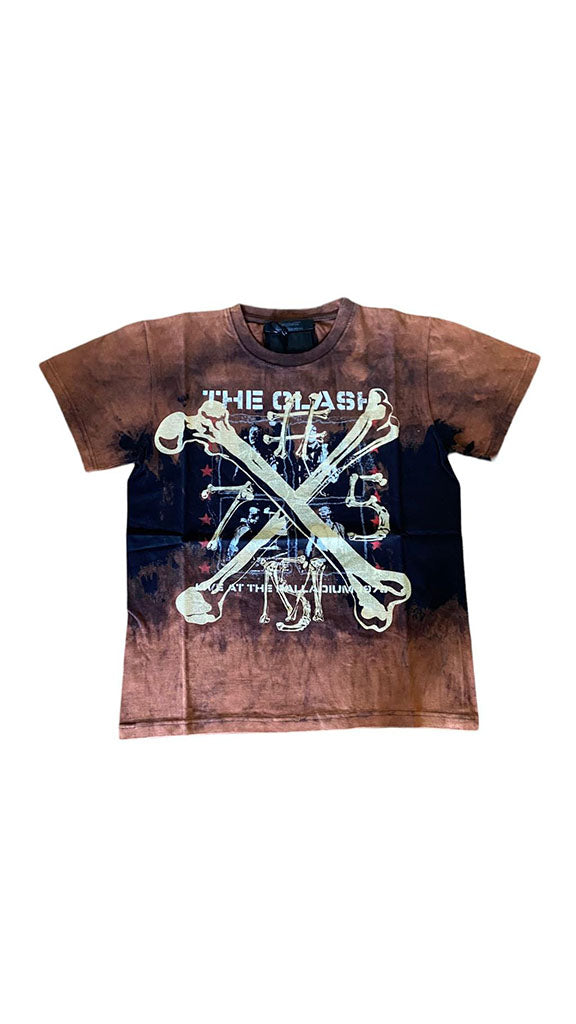 Massimo Sabbadin t shirt rock vintage custom The Clash pezzo unico può presentare imperfezioni date dall'unicità del capo vintage lavaggio e stampa fatti a mano misura da ascella ascella 53cm lunghezza 67cm